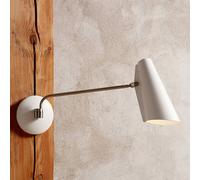 Northern Birdy lámpara de pared retro blanca