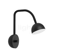 Northern Blush, lámpara de pared LED, negro mate