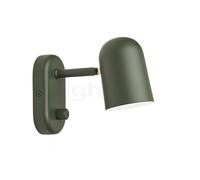 Northern Buddy, lámpara de pared, verde oscuro