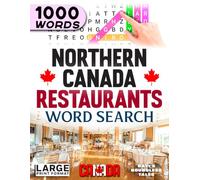 Northern Canada Restaurants Word Search: Large Print