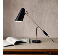 Northern Lámpara de mesa retro Birdy en negro/latón True