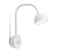 Northern Blush, lámpara de pared LED, blanco mate