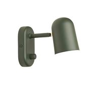 Northern Lámpara de pared Buddy. instalación fija verde oscuro