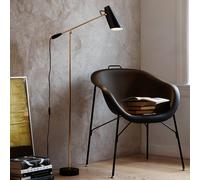 Northern Lámpara de pie retro Birdy en negro/latón