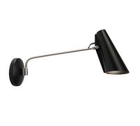 Northern Birdy Swing, lámpara de pared, negro/acero