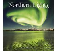 Northern Lights Calendar 2025 Square Travel Wall Calendar - 16 Month