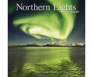 Northern Lights Calendar 2025 Square Travel Wall Calendar - 16 Month