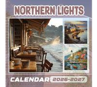 NORTHERN LIGHTS Calendar 2026-2027: 18 Month Planner To Keep You On Track from Sep 2026 to Dec 2027,Square 8.5 x 8.5 Inches Gift For Organizing & Planning