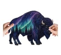 Northern Lights Craft Kit - Wildlife Fabric Art, Pre Cut DIY Sewing Pieces