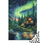 Northern Lights Jigsaw Puzzles Puzzles for Adults Kids. 1000 Pieces Great Gifts Challenge Toy Educational Games Home Decoration for Adults& Kids Age 14 Years Up 1000pcs (75x50cm)