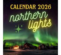 Northern lights wall calendar 2026