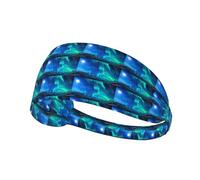 Northern Lights1 - Diadema deportiva multifuncional y cómoda con estampado de luces boreales, ligera, informal, para actividades al aire libre