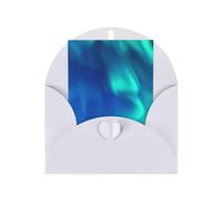 Northern Lights1 - Tarjeta de felicitación vertical de papel en blanco con impresión de agradecimiento por ti (tarjeta de cumpleaños Thankful For You)