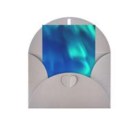 Northern Lights1 - Tarjeta de felicitación vertical de papel en blanco con impresión de agradecimiento por ti (tarjeta de cumpleaños Thankful For You)