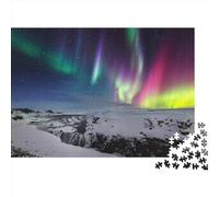 Northern LightsPuzzle De 1000 Piezas, Rompecabezas para Adultos, Northern Lights Jigsaw Puzzlesrompecabezas Imposible,Obra De Arte De Juego De Rompecabezas para Adultos1000pcs (75x50cm)