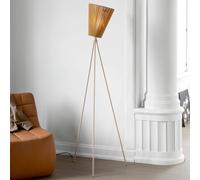 Northern Oslo Wood lámpara de pie caramelo/beige