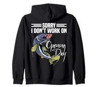 Northern Pike Fisherman - Caña de Pescar y Carrete Sudadera con Capucha