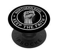 Northern Soul Keep The Faith KTF Fist PopSockets PopGrip Adhesivo