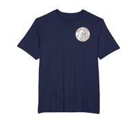Northern Soul Wigan - Parche de 3er Aniversario Camiseta, Hombre Tallas Grandes, Azul Marino, 2X Alto