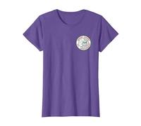 Northern Soul Wigan - Parche de 3er Aniversario Camiseta, Mujer, Morado Jaspeado, L