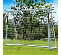 NORTHERN STONE Portería de fútbol de PVC para Todo Tipo de Clima, porterías de fútbol portátiles de 8 pies x 6 pies, Postes de portería de PVC de 70 mm de Grosor + Red