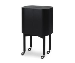 Northern Vitrina bar con ruedas Loud Negro