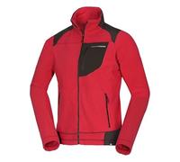 NORTHFINDER Jersey para hombre de forro polar, 320 g, color verde, rojo y negro, L