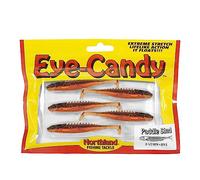 Northland Tackle Eye Candy Paddle Shad - Cebo flotante de plástico suave de 4 pulgadas para pesca de lucioperca, 5 cebos por paquete, Sculpin