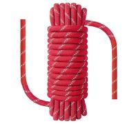 NorthPada 10 mm x 30 metros de cuerda marina para navegación, pesca, rafting, camping, senderismo, caza, amarre, natación, ancla, rescate, práctica de nudos, nailon/poliéster rojo