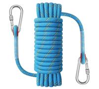 NorthPada 12mm 20 Metros Poliéster Roca Estática Escalada Cuerda Barco Ancla Marina Cuerda Muelle Líneas Arborist Cuerda Cuerda de Aparejo Azul