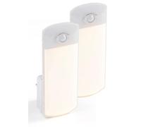 Northpoint Enchufes LED luz nocturna linterna blanca lámpara de pared multifunción detector de movimiento de inducción carga batería luz de emergencia lámpara de emergencia lámpara de emergencia