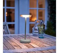 Northpoint Lámpara de mesa LED con batería, regulable, para interior y exterior, con batería de 1800 mAh (gris)