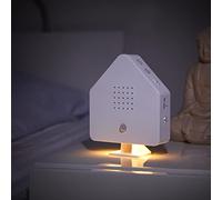 Northpoint Naturaleza Caja de sonido, pájaro, canto, canto de pájaros, caja, detector de movimiento, sonido de pájaro, luz recargable con soporte de pared, casita blanca