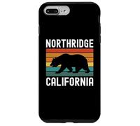 Northridge California Bear Retro 818 San Fernando Valley SFV Carcasa para iPhone 7 Plus/8 Plus