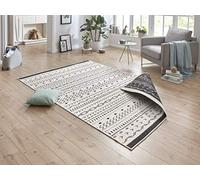 NORTHRUGS Alfombra Cuba para Interior y Exterior, 80 x 150 cm, Reversible, Resistente a la Intemperie, diseño Bohemio, diseño étnico, para balcón, terraza, jardín, jardín de Invierno, salón,