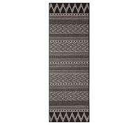 NORTHRUGS Alfombra de Tejido Plano para Interiores y Exteriores, Color Beige y Antracita, 70 x 200 cm
