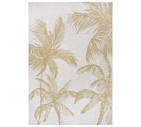 NORTHRUGS Alfombra para Interior y Exterior, 80 x 150 cm, Resistente a la Intemperie, Estilo Bohemio, Moderno, Palmeras, Hojas, diseño Floral, para Patio, balcón, Cocina, baño, salón, Impermeable,