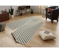 NORTHRUGS Niza Alfombra para interior y exterior, 80 x 350 cm, reversible, resistente a la intemperie, diseño geométrico moderno, para balcón, terraza, jardín, jardín de invierno, salón, resistente al