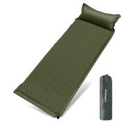 Northstrong Esterilla Camping Autoinflable con Almohada - Colchón Inflable Individual Conectable - Ligero y Compacto para Camping, Viajes y Exterior - 200x65x5 cm - Autoinflable