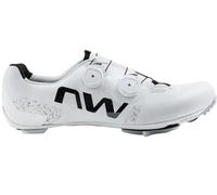 Northwave Extreme X Zapatillas MTB XC Unisex - Suela Carbono HT 15, Doble SLW3, Ultraligeras, Transpirables, Blanco EU 41