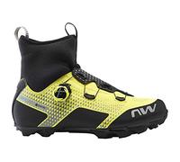 Northwave Hombre X Zapatos de Ciclismo, Amarillo neón Negro, 42 EU