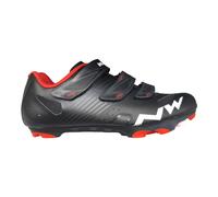 Northwave Martillo 3S MTB SPD Zapatos Tamaño 42 Negro Rojo Klett Biomap NW - Neu