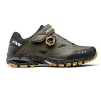 Northwave Spider Plus 3 - Zapatillas de Ciclismo MTB Hombre | Zapatos Mountain Bike Trail y All Mountain Verde 46