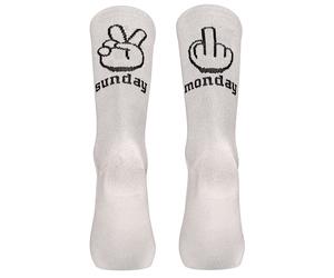 NORTHWAVE Sunday Monday Sock - Hombre - Blanco / Negro - talla 36-39- modelo 2026