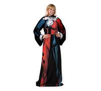 Northwest DC Comics, Harley Quinn 48 71-Inch Adult Fleece Comfort, Multicolor