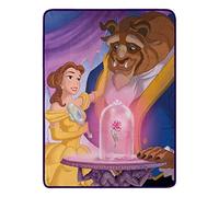Northwest Disney Beauty & The Beast Micro Raschel Manta de 46 x 60 Pulgadas, True Love