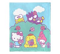 Northwest Manta de tacto de seda Hello Kitty 50 x 60 pulgadas Springtime Friends
