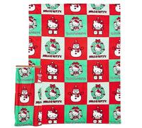Northwest Hello Kitty - Manta de Tacto de Seda, 50 x 70 Pulgadas, Abrazos navideños