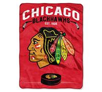 Northwest Inspired Throw NHL Chicago Blackhawks-Manta Raschel Inspirada en 60 x 80 Pulgadas, Unisex Adulto, 60" x 80"