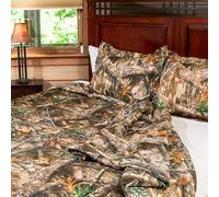 Northwest Juego de edredón y Fundas de Almohada, poliéster, Borde Realtree, tamaño King
